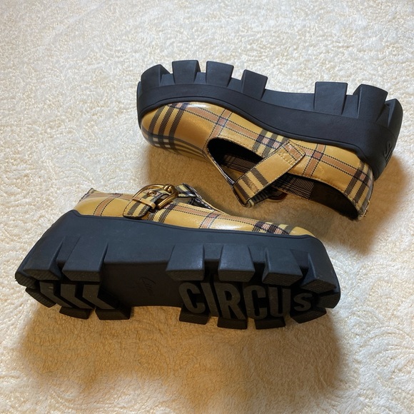Circus NY by Sam Edelman plaid lug sole Mary Janes - Picture 5 of 6